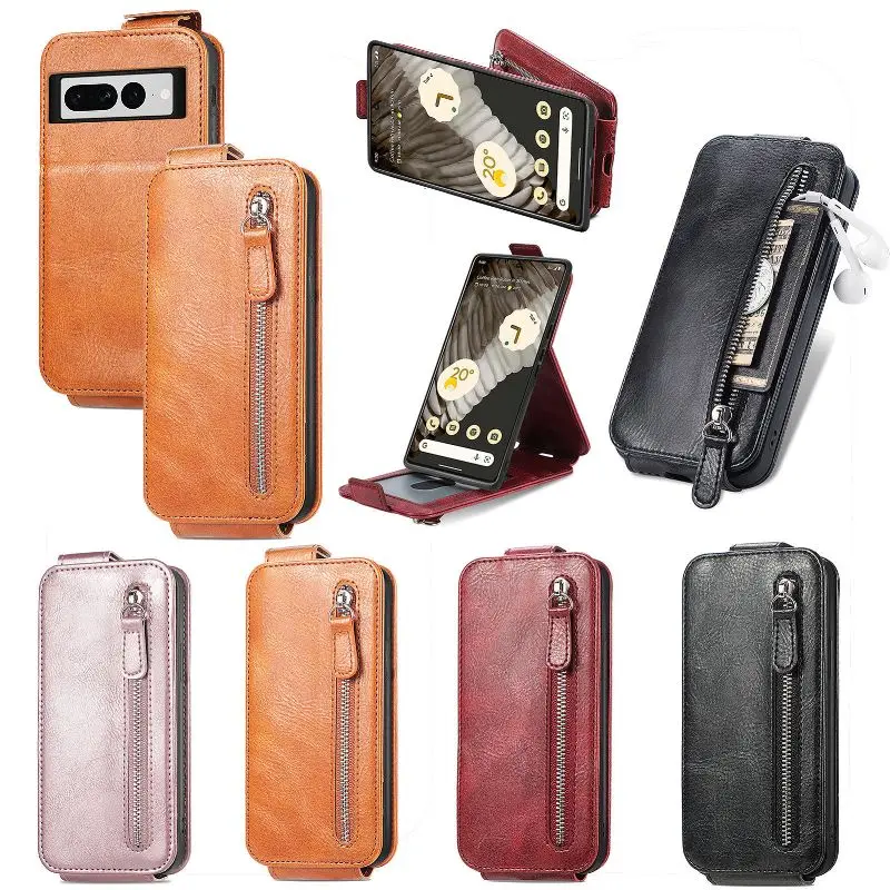 Vertical Flip Zipper Wallet Card Phone Case For Google Pixel 8 Pro 7 6 Pro 5XL 5A 7A 6A Magnetic Folding Phone Cover
Vertical Flip Zipper Wallet Card Phone Case For Google Pixel 8 Pro 7 6 Pro 5XL 5A 7A 6A Magnetic Folding Phone Cover