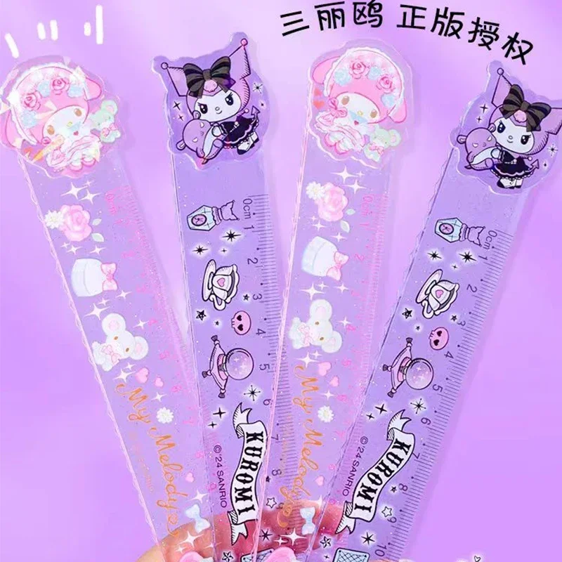 New 360° Rotation Straight Ruler Kawaii Sanrio Kuromi My Melody Clear Acrylic Ruler Office School stationery birthday gift
New 360° Rotation Straight Ruler Kawaii Sanrio Kuromi My Melody Clear Acrylic Ruler Office School stationery birthday gift