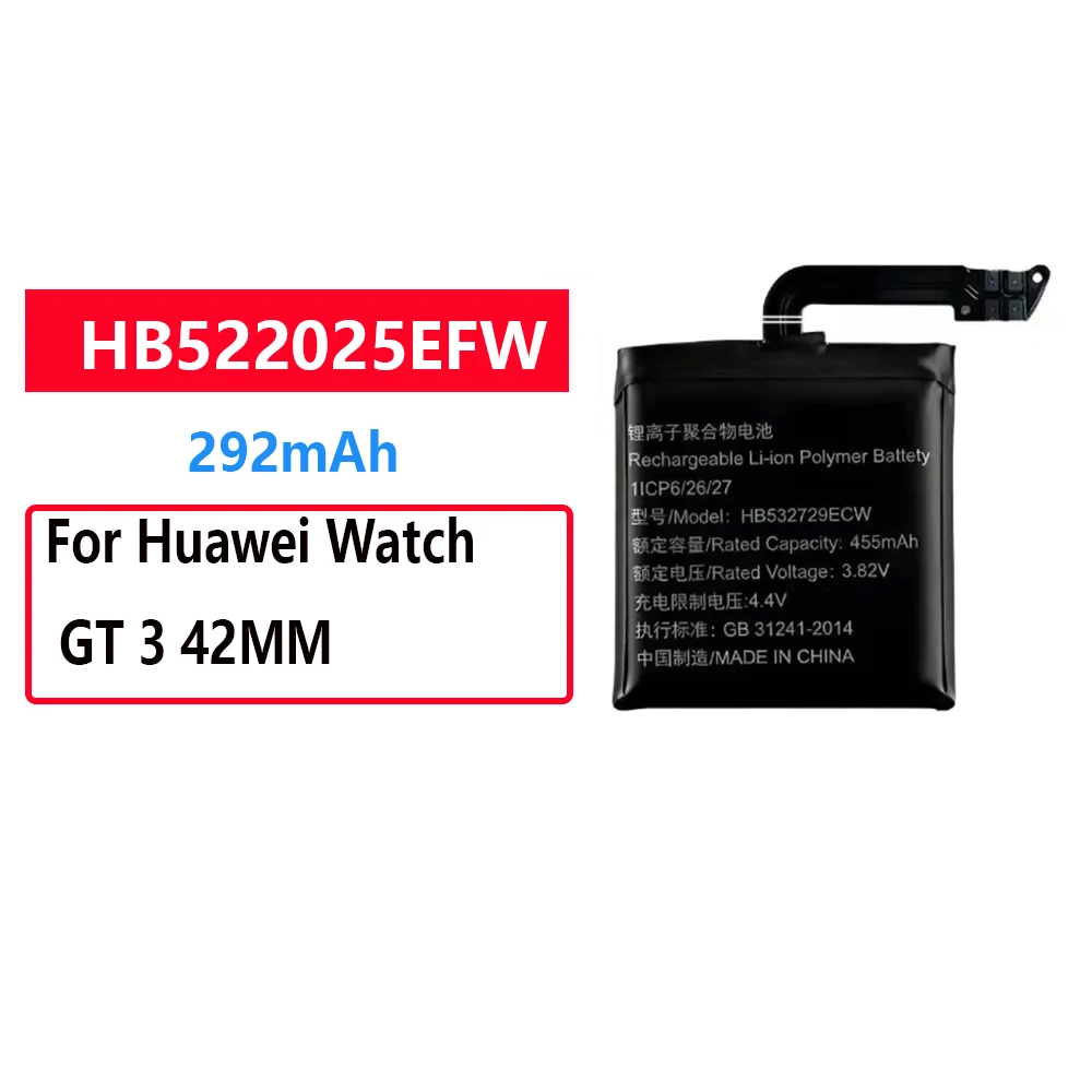 2026 original battery HB522025EFW Battery For HUAWEI GT3 42mm/GT3 Pro 43mm Replacement Bateria+Free Tools
2026 original battery HB522025EFW Battery For HUAWEI GT3 42mm/GT3 Pro 43mm Replacement Bateria+Free Tools