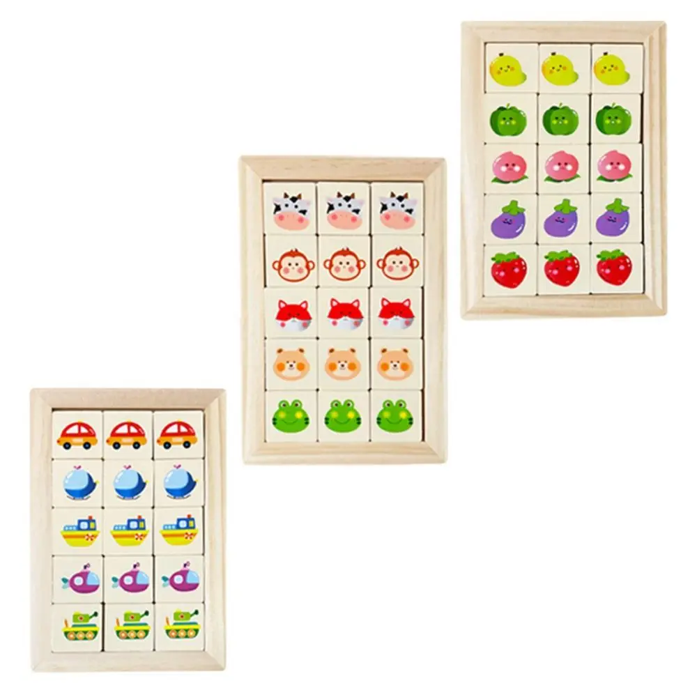 Game Blocks Animal Sliding Puzzle Games Early Educational Wooden Moving Sliding Toy IQ Game Portable Intelligence Puzzle
Game Blocks Animal Sliding Puzzle Games Early Educational Wooden Moving Sliding Toy IQ Game Portable Intelligence Puzzle