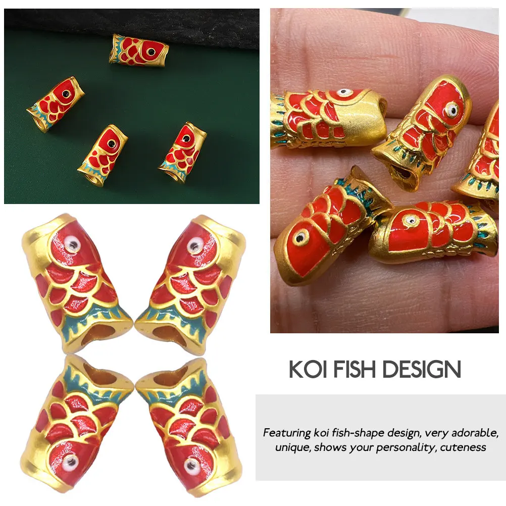 10 шт. красных бусин-трубочек в форме рыбки, из сплава, в виде рыбок кои, для рукоделия, для изготовления браслетов и ожерелий, разделительные бусины
10 шт. красных бусин-трубочек в форме рыбки, из сплава, в виде рыбок кои, для рукоделия, для изготовления браслетов и ожерелий, разделительные бусины