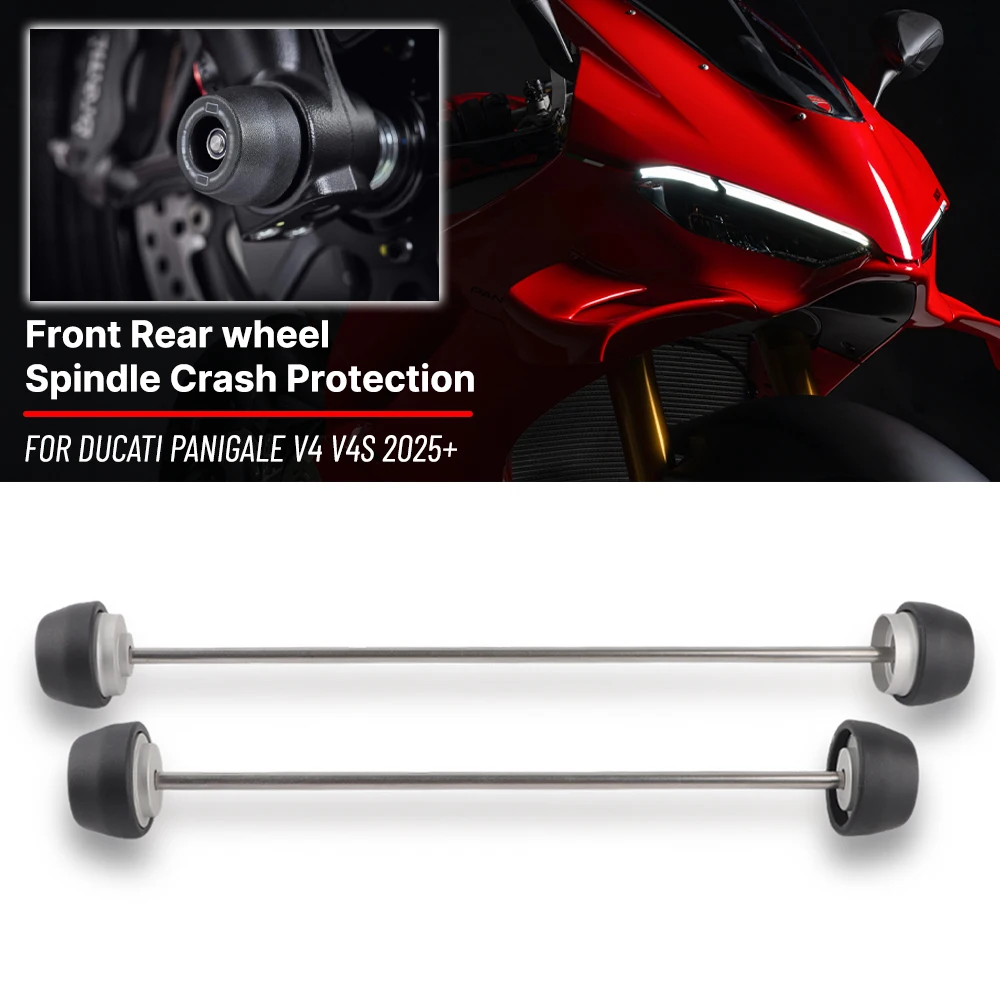 For Ducati Panigale V4 V4S 2025+ Motorcycle Front & Rear Wheel Spindle Crash Protection Bobbins Set - Crash Guard for Enhanced
For Ducati Panigale V4 V4S 2025+ Motorcycle Front & Rear Wheel Spindle Crash Protection Bobbins Set - Crash Guard for Enhanced
