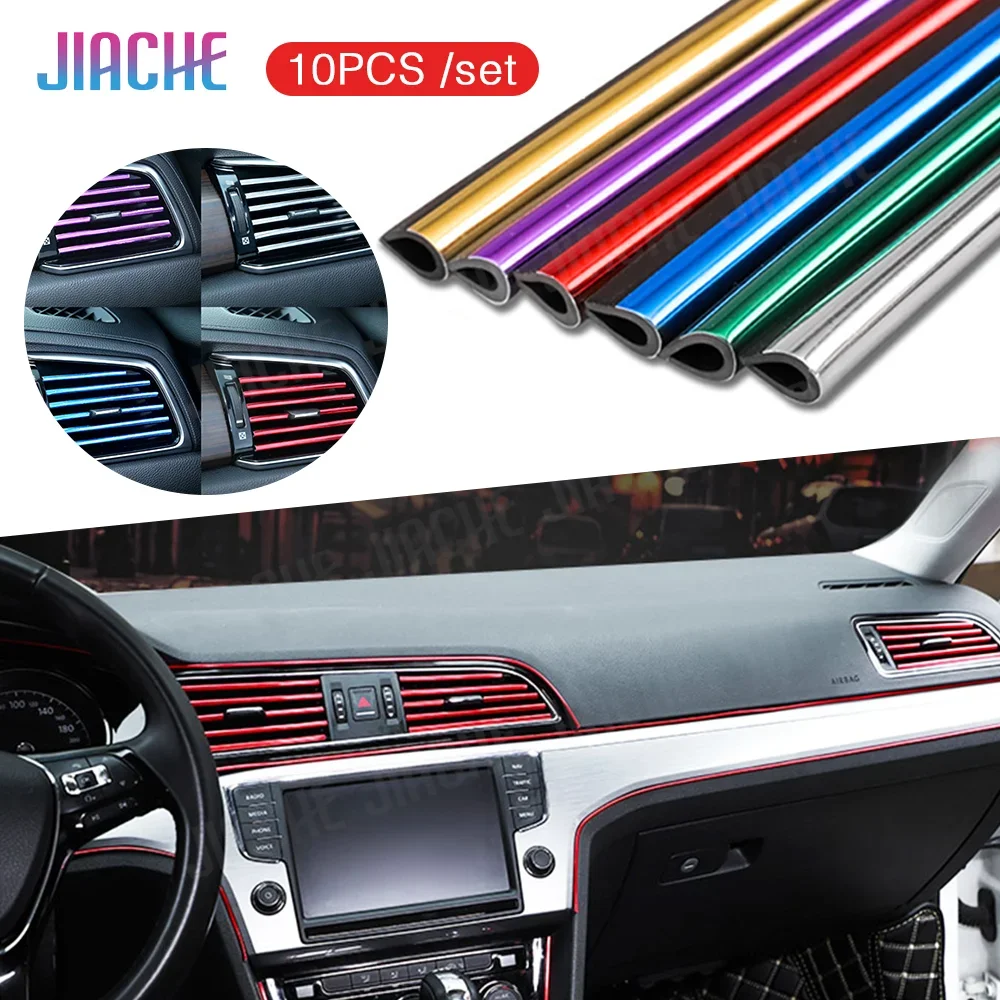 10pcs/set 20cm Universal Car Air Conditioner Vent Outlet Trim Strips U Shape Chrome Colorful Shiny Car Trim Strips Decoration
10pcs/set 20cm Universal Car Air Conditioner Vent Outlet Trim Strips U Shape Chrome Colorful Shiny Car Trim Strips Decoration