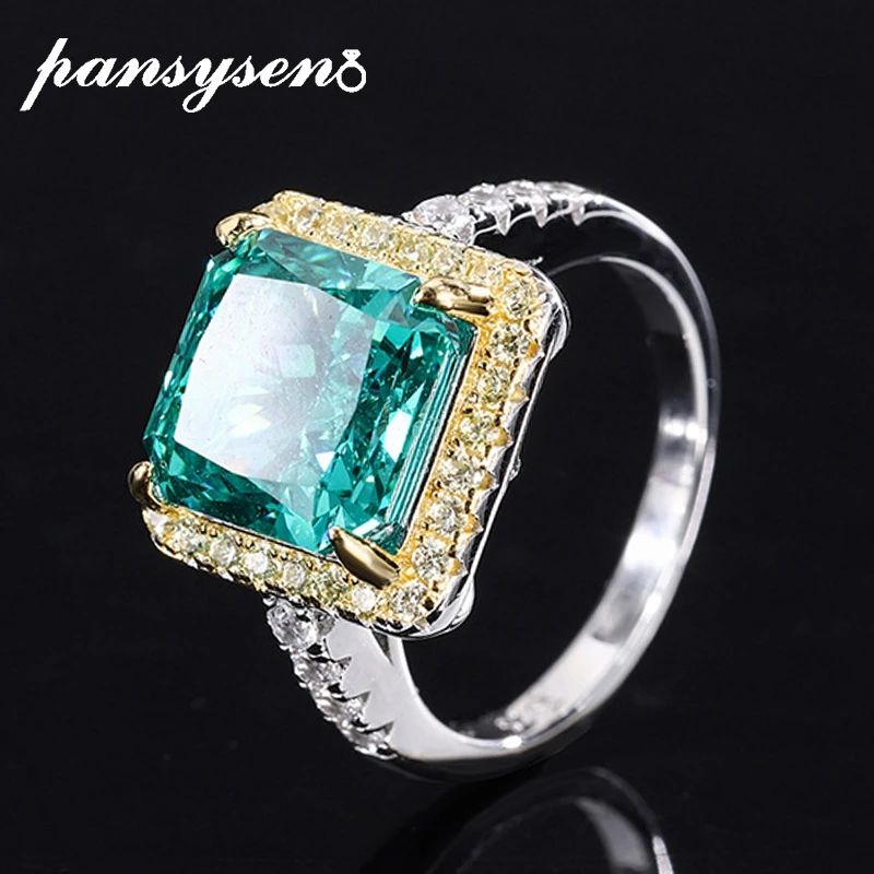 PANSYSEN Luxury 100% 925 Sterling Silver Green Tourmaline Amethyst High Carbon Diamond Wedding Engagement Ring Fine Jewelry Gift
PANSYSEN Luxury 100% 925 Sterling Silver Green Tourmaline Amethyst High Carbon Diamond Wedding Engagement Ring Fine Jewelry Gift