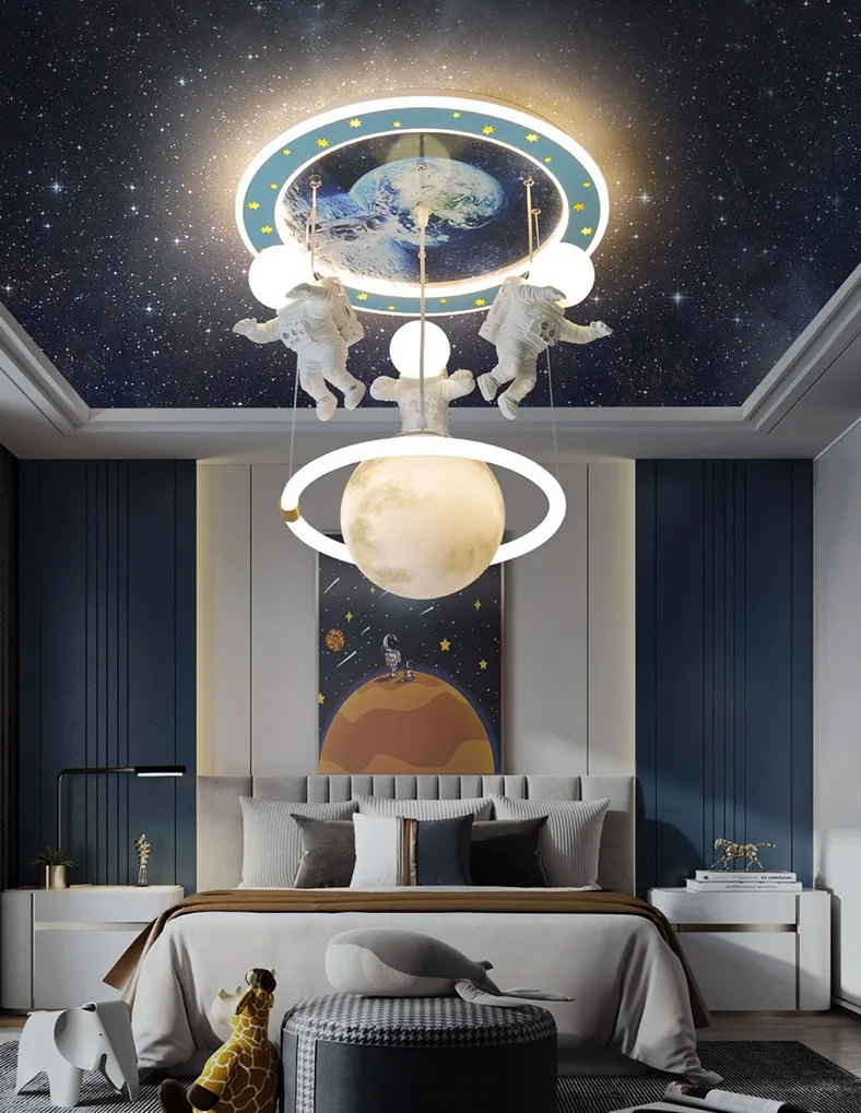 Children Bedroom Decorative Dining Room Led Wandering Earth Planet Astronauts Ceiling Lamps Kids Pendant Lights Indoor Lighting
Children Bedroom Decorative Dining Room Led Wandering Earth Planet Astronauts Ceiling Lamps Kids Pendant Lights Indoor Lighting