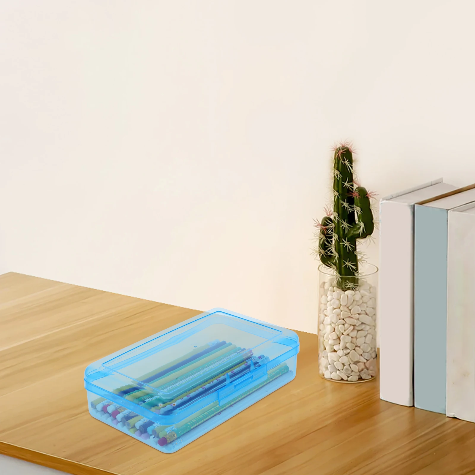 2pcs Plastic Pencil Case Large Capacity Colored Pencils Stationery Storage Art Students Hard Rectangular Blue Lightweight
2pcs Plastic Pencil Case Large Capacity Colored Pencils Stationery Storage Art Students Hard Rectangular Blue Lightweight