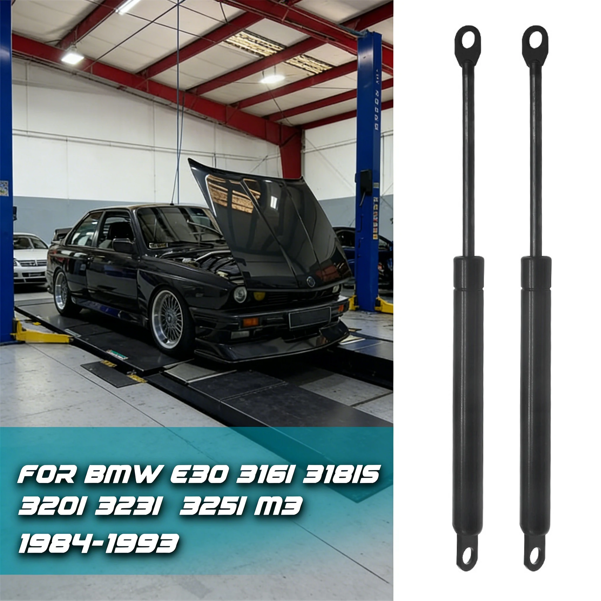 2pcs Car Hood Lift Support Bonnet Gas Springs Struts Shock Auto Accessories For BMW E30 316i 318is 320i 323i 325i M3 1984-1993
2pcs Car Hood Lift Support Bonnet Gas Springs Struts Shock Auto Accessories For BMW E30 316i 318is 320i 323i 325i M3 1984-1993