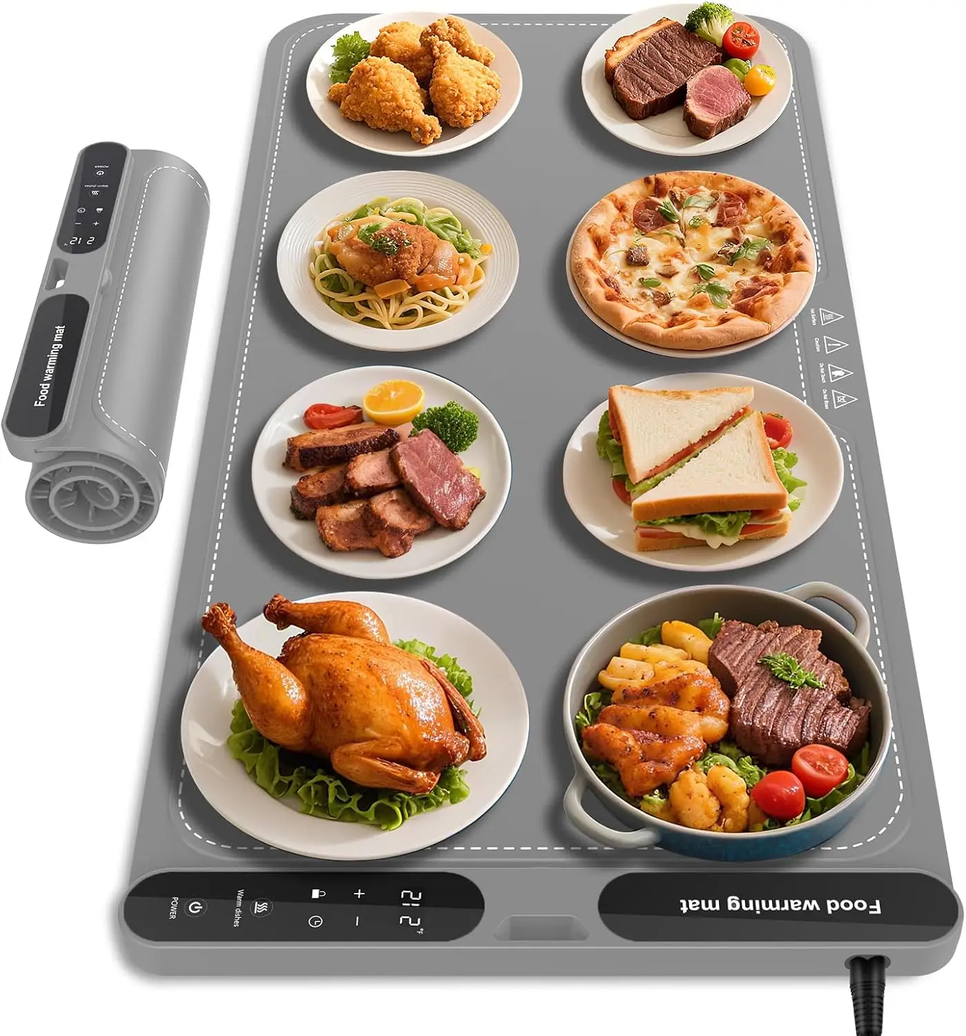 Extra Large Fast Heating Tray, Portable Food Warmer for Parties and Home Use, Foldable Storage (Grey)
Extra Large Fast Heating Tray, Portable Food Warmer for Parties and Home Use, Foldable Storage (Grey)