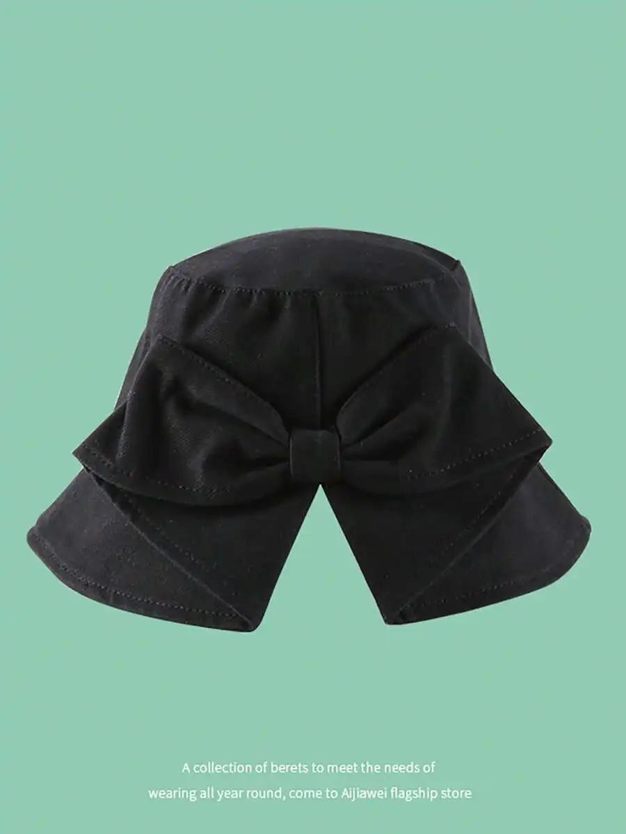Black Bowknot Bucket Hat For Women Sun Protection Casual Boho Street Cap
Black Bowknot Bucket Hat For Women Sun Protection Casual Boho Street Cap