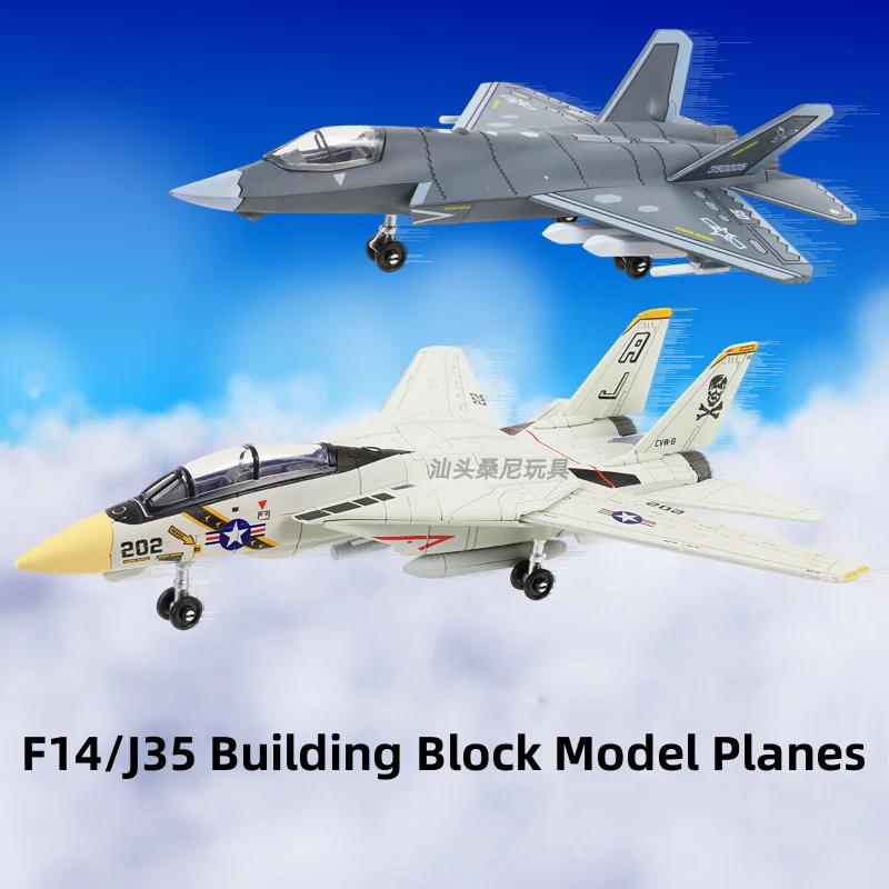 DIY Kit F14 Tomcat J-35 Su35s Multi-Purpose Fighter Model Airplanes Child Toy Military Series Building Blocks T90 Main Battle
DIY Kit F14 Tomcat J-35 Su35s Multi-Purpose Fighter Model Airplanes Child Toy Military Series Building Blocks T90 Main Battle