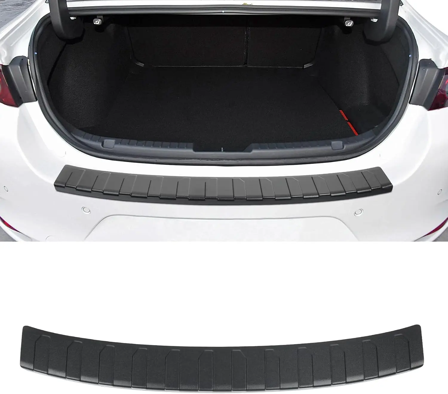 Matte Black Resistant Trunk Rear Bumper Protector for Mazda 3 2019-2026 Car Accessories (Not for Hatchback) ABS Plastic Material
Matte Black Resistant Trunk Rear Bumper Protector for Mazda 3 2019-2026 Car Accessories (Not for Hatchback) ABS Plastic Material