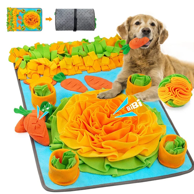 Durable Dog Snuffle Mat Puppy Sniffing Puzzle Toys Interactive Nonslip Pet Feeding Mat Portable Squeaky Slow Feeder
Durable Dog Snuffle Mat Puppy Sniffing Puzzle Toys Interactive Nonslip Pet Feeding Mat Portable Squeaky Slow Feeder