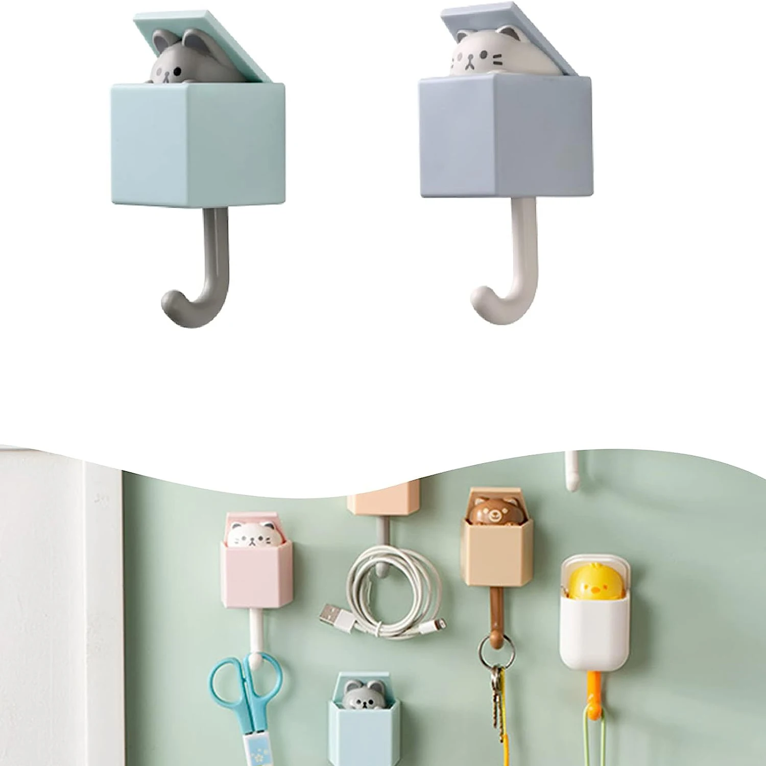 Cartoon Cat Hook Self Adhesive Dormitory Bedroom Door Hangers Hooks Key Umbrella Towel Cap Coat Rack Wall Animal Decoration Rack
Cartoon Cat Hook Self Adhesive Dormitory Bedroom Door Hangers Hooks Key Umbrella Towel Cap Coat Rack Wall Animal Decoration Rack