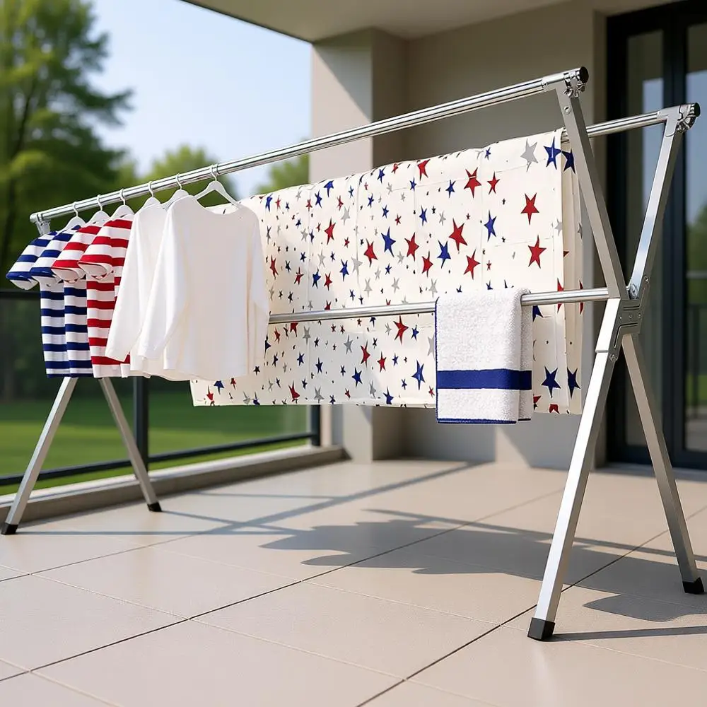Складная сушилка для белья повышенной прочности, для использования в помещении и на улице, расширяемая от 50,4 до 78,7 дюймов, из нержавеющей стали, компактный дизайн
Складная сушилка для белья повышенной прочности, для использования в помещении и на улице, расширяемая от 50,4 до 78,7 дюймов, из нержавеющей стали, компактный дизайн