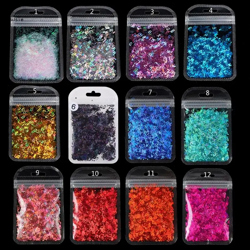 X7YA 3D Art Decorations for Sparkle English Letters Glitter Sequins for DIY Crystal UV Epoxy Resin Mold Fill
X7YA 3D Art Decorations for Sparkle English Letters Glitter Sequins for DIY Crystal UV Epoxy Resin Mold Fill