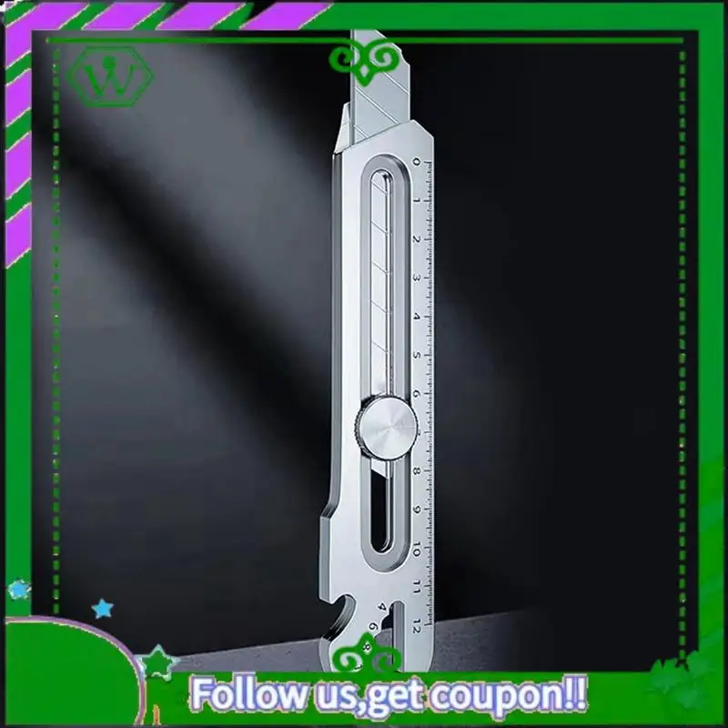 Reliable-6 In 1 Multifunction Stainless Steel Utility Knife Tail Break Design/Ruler/Bottle Opener Retractable Box Cutter
Reliable-6 In 1 Multifunction Stainless Steel Utility Knife Tail Break Design/Ruler/Bottle Opener Retractable Box Cutter