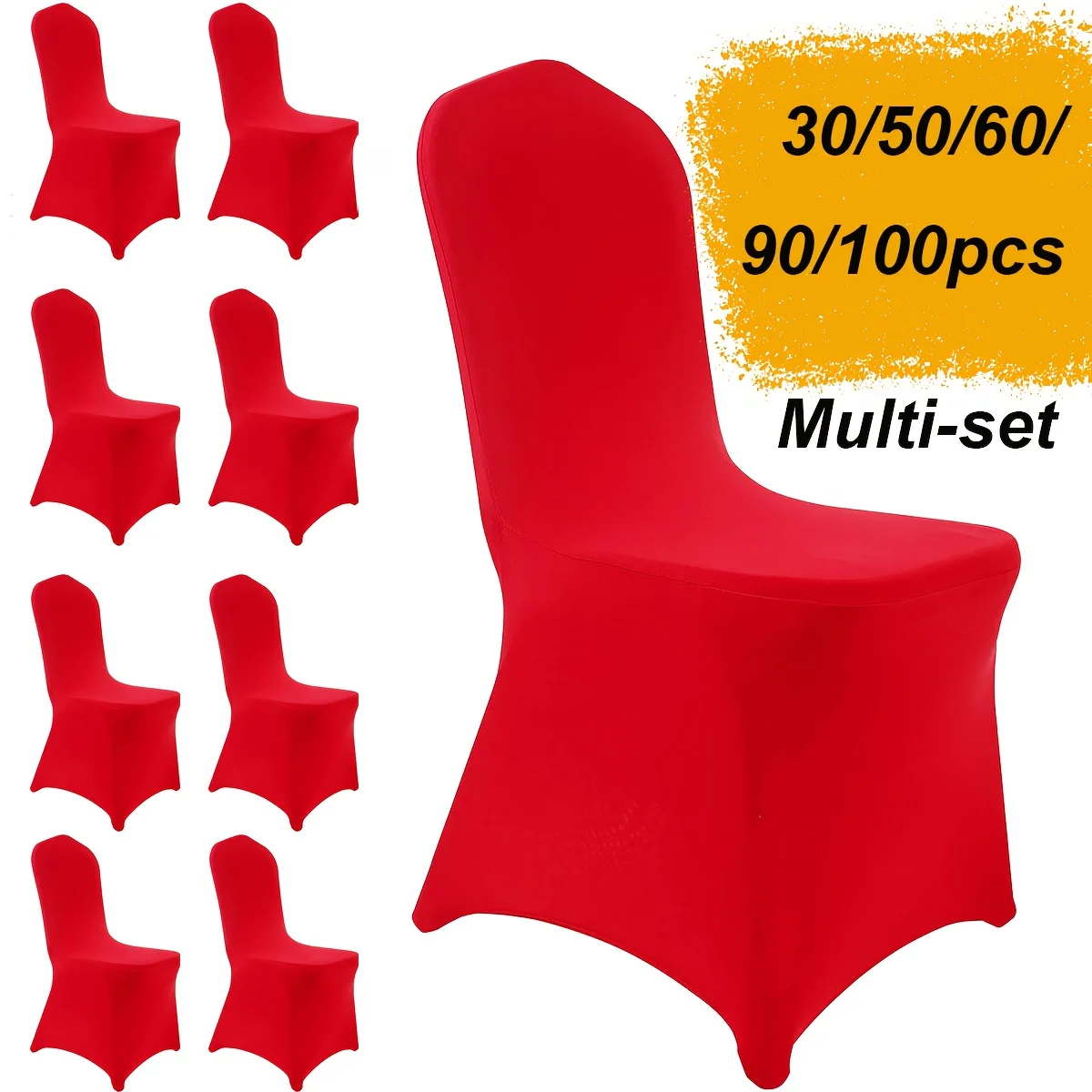30/50/60/90/100pcs Banquet Chair Cover Polyester Spandex Chair Cover Stretch Cover for Wedding Party Restaurant Banquet Beach Ga
30/50/60/90/100pcs Banquet Chair Cover Polyester Spandex Chair Cover Stretch Cover for Wedding Party Restaurant Banquet Beach Ga