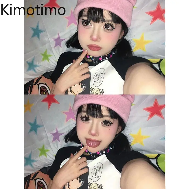 Kimotimo Spicy Girls Y2k Короткая футболка с круглым вырезом Y2k Шикарный эластичный облегающий сексуальный укороченный топ Летняя модная основа Футболки с короткими рукавами
Kimotimo Spicy Girls Y2k Короткая футболка с круглым вырезом Y2k Шикарный эластичный облегающий сексуальный укороченный топ Летняя модная основа Футболки с короткими рукавами
