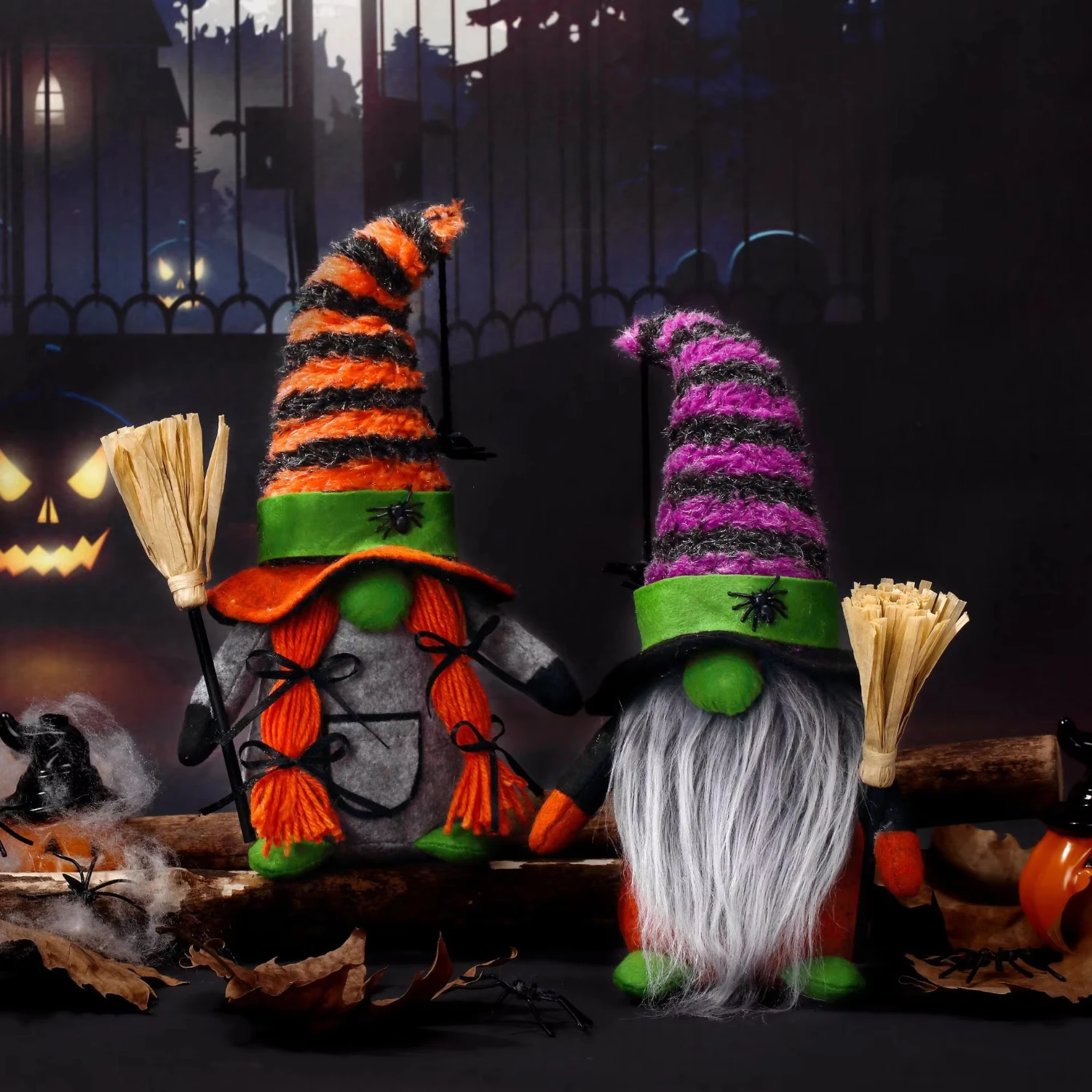 1 PcsHalloween Black Gnomes with Pumpkin Broom Halloween Witch Faceless Dolls Ornament for Halloween
1 PcsHalloween Black Gnomes with Pumpkin Broom Halloween Witch Faceless Dolls Ornament for Halloween