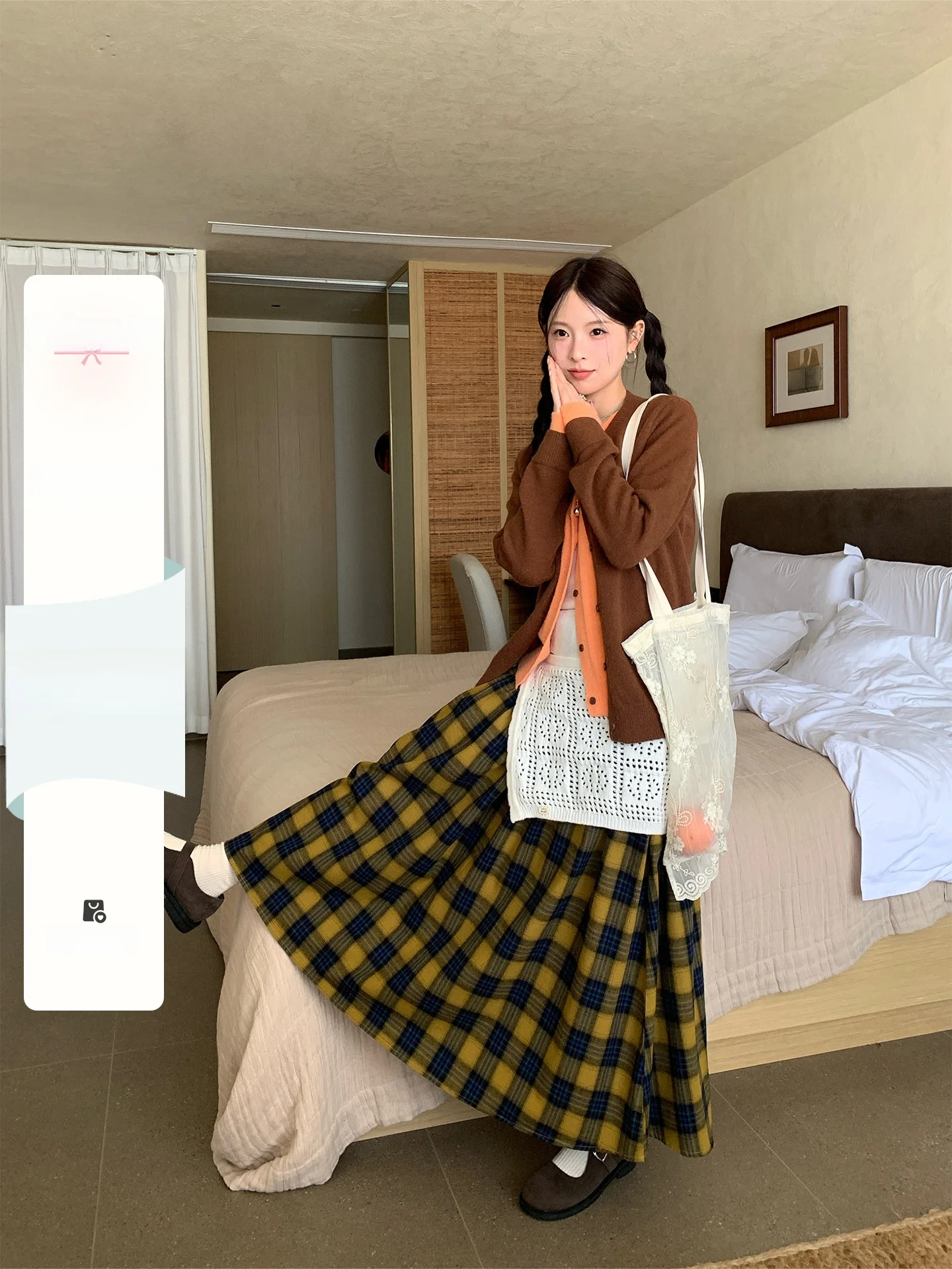 CCKOK Spring Commute Gentle Yellow Plaid 100 Cotton Midi Skirt Women's Soft Long Skirts Korean Style Casual Fashion
CCKOK Spring Commute Gentle Yellow Plaid 100 Cotton Midi Skirt Women's Soft Long Skirts Korean Style Casual Fashion