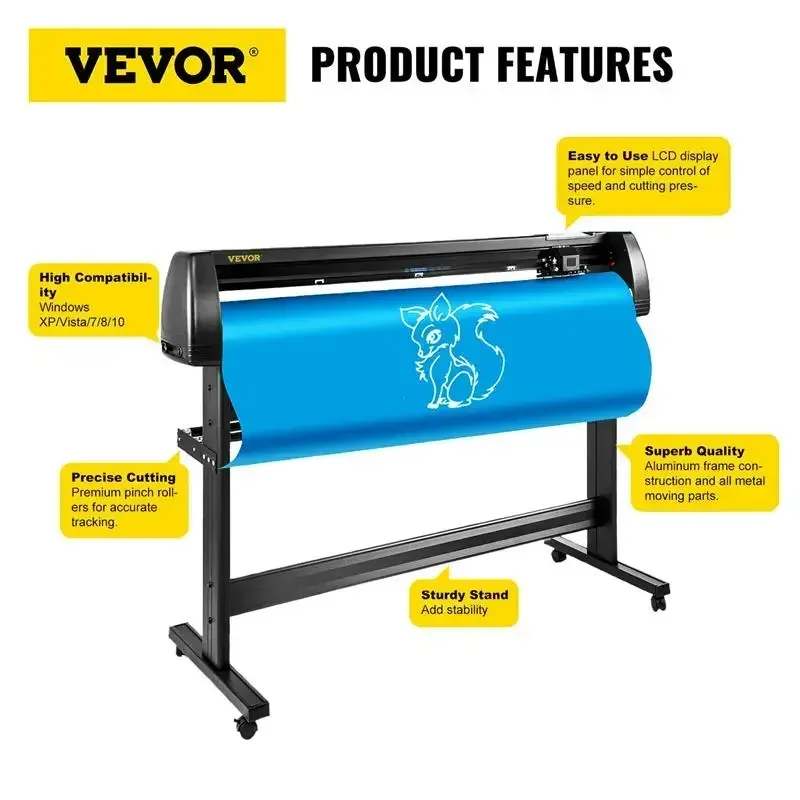 Top! 53 Inch Vinyl Cutter Plotter Machine 1350mm Vinyl Cutting Plotter Signmaster LCD Screen for DIY Advertising Label Making
Top! 53 Inch Vinyl Cutter Plotter Machine 1350mm Vinyl Cutting Plotter Signmaster LCD Screen for DIY Advertising Label Making