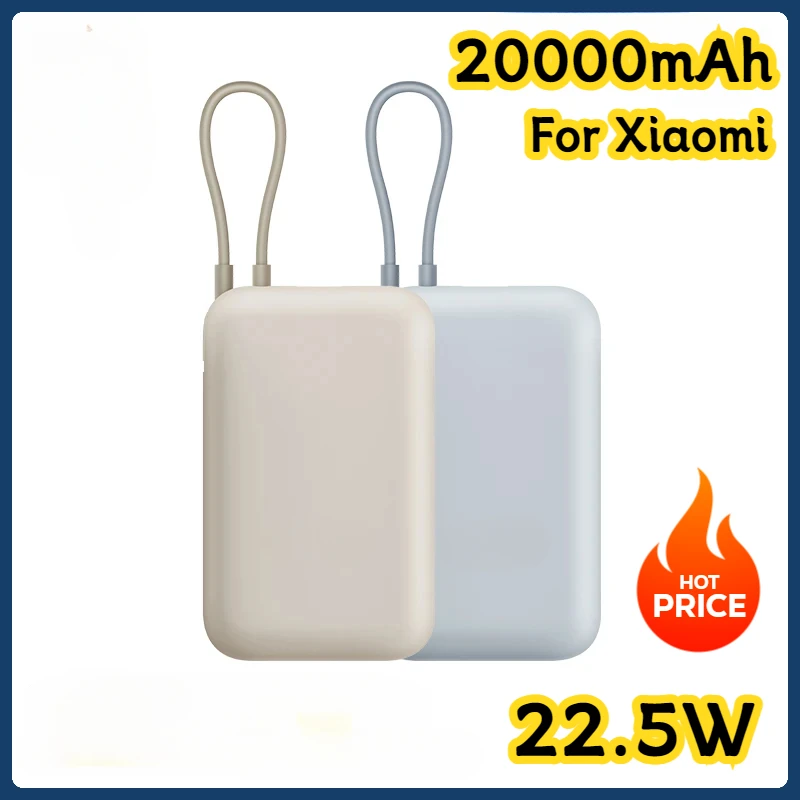 20000mAh Built in Cable Power Bank 22.5W P15ZM Type-C Two Way Fast Charging Powerbank Portable Powerbank for IPhone
20000mAh Built in Cable Power Bank 22.5W P15ZM Type-C Two Way Fast Charging Powerbank Portable Powerbank for IPhone