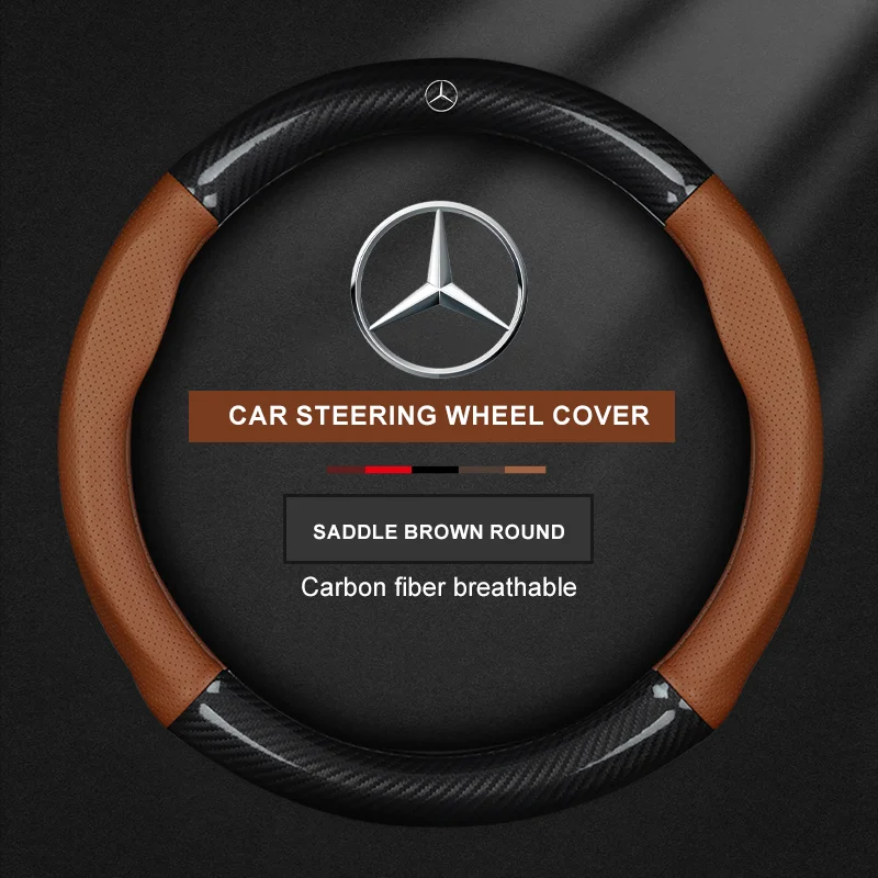 For Mercedes CLA GLA GLB GLE A B C E Class W203 W206 W205 W211 W212 W201 W210 Carbon Fiber Leather Car Logo Steering Wheel Cover
For Mercedes CLA GLA GLB GLE A B C E Class W203 W206 W205 W211 W212 W201 W210 Carbon Fiber Leather Car Logo Steering Wheel Cover