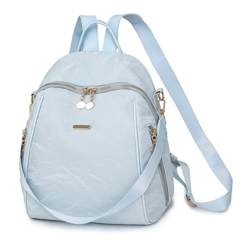 PU leather women's 2025 new Oxford cloth casual fashion texture backpack versatile simple outdoor travel bag women
PU leather women's 2025 new Oxford cloth casual fashion texture backpack versatile simple outdoor travel bag women