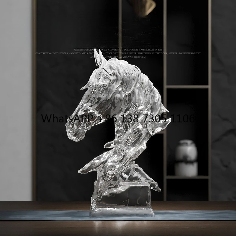 Дизайнерский смысл, свет, роскошное украшение в виде головы лошади, скульптура, офисное украшение с высоким смыслом
Дизайнерский смысл, свет, роскошное украшение в виде головы лошади, скульптура, офисное украшение с высоким смыслом