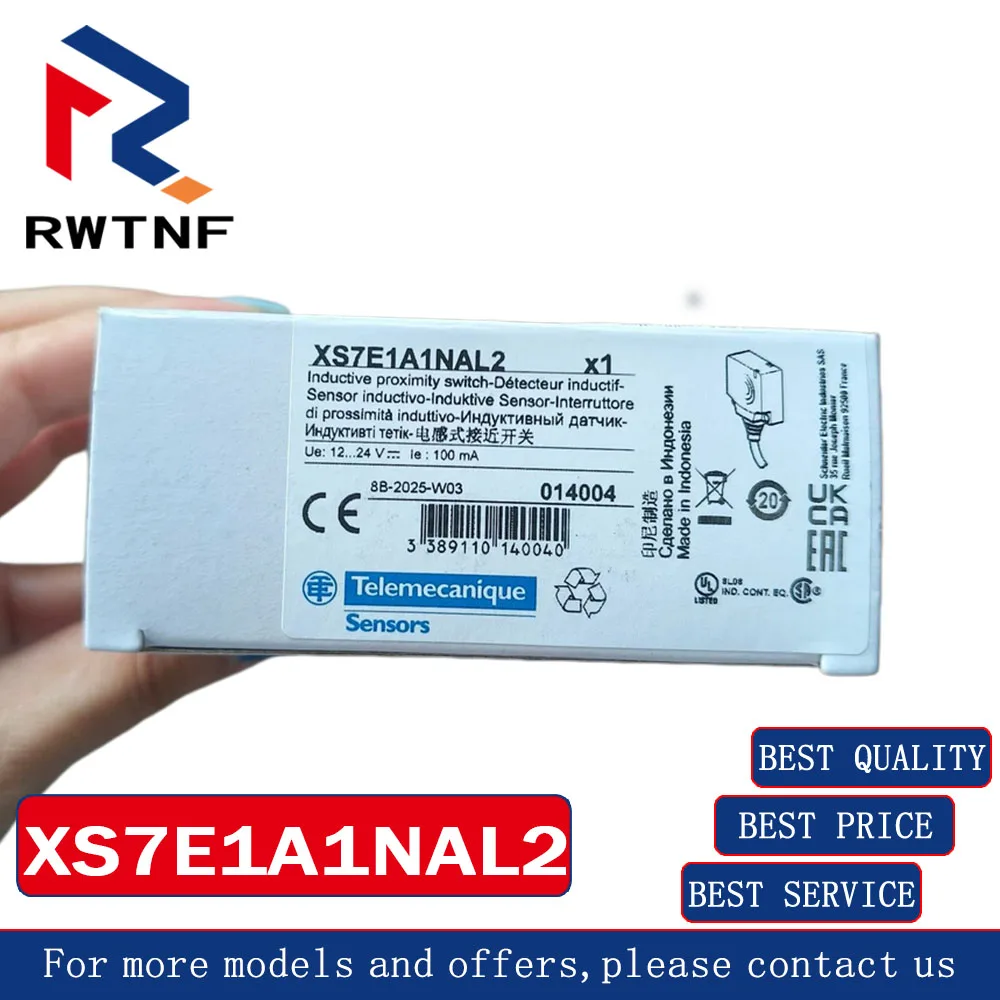 Brand New Genuine XS7E1A1NAL2 Telemecanique Inductive proximity sensor,100% original warehouse stock
Brand New Genuine XS7E1A1NAL2 Telemecanique Inductive proximity sensor,100% original warehouse stock