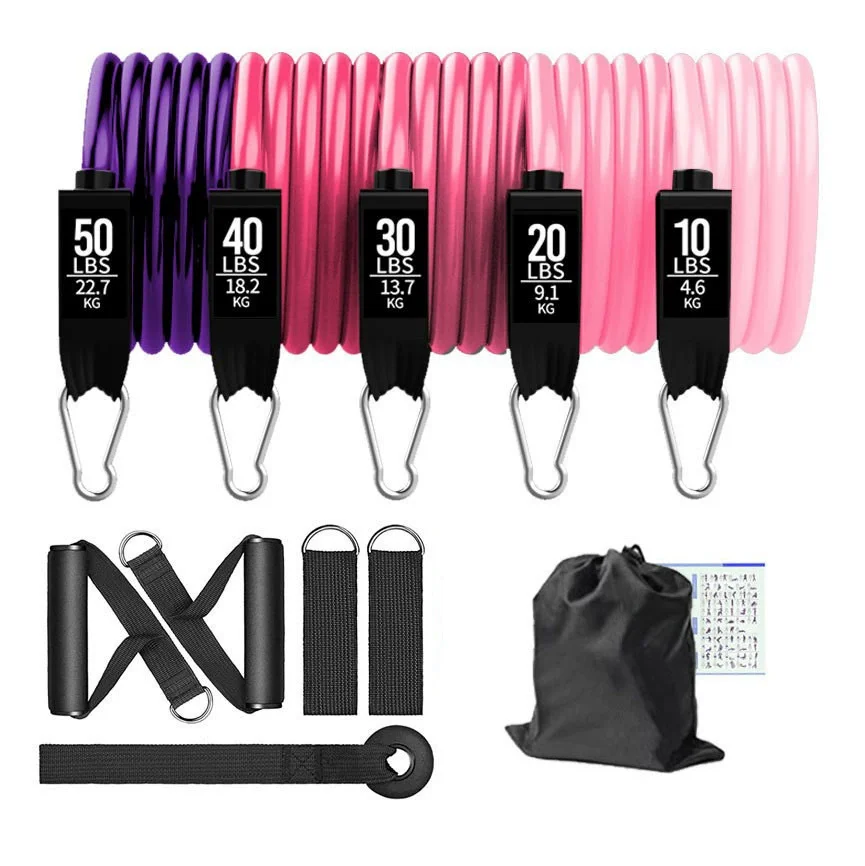 11 Pieces TPE Resistance Tube Bands Set Elastic Fitness Band Set Resistance Ropes Set for Working Out 1
11 Pieces TPE Resistance Tube Bands Set Elastic Fitness Band Set Resistance Ropes Set for Working Out 1