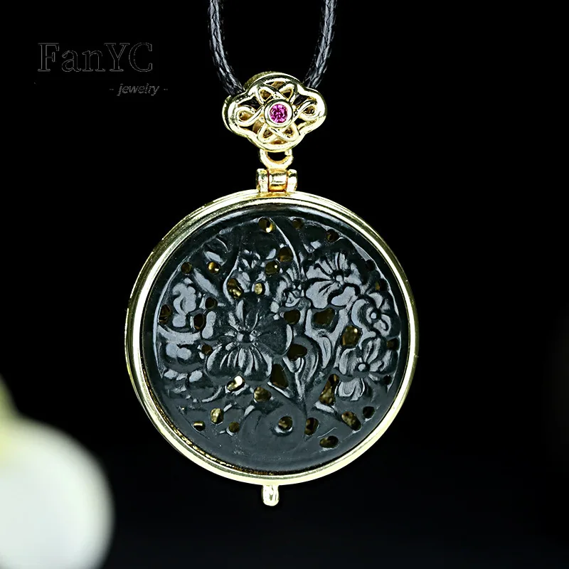 Натуральный нефрит Хотан, зеленый нефрит, ажурный кулон-мешок для благовоний, инкрустированный изысканным резным нефритовым ожерельем в античном стиле, подарок для мужчин и женщин
Натуральный нефрит Хотан, зеленый нефрит, ажурный кулон-мешок для благовоний, инкрустированный изысканным резным нефритовым ожерельем в античном стиле, подарок для мужчин и женщин