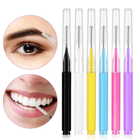 100Pcs Interdental Brush Toothpick Dental Tooth Flossing Head Oral Dental Hygiene Flosser Cleaners Tooth Cleaning Tool