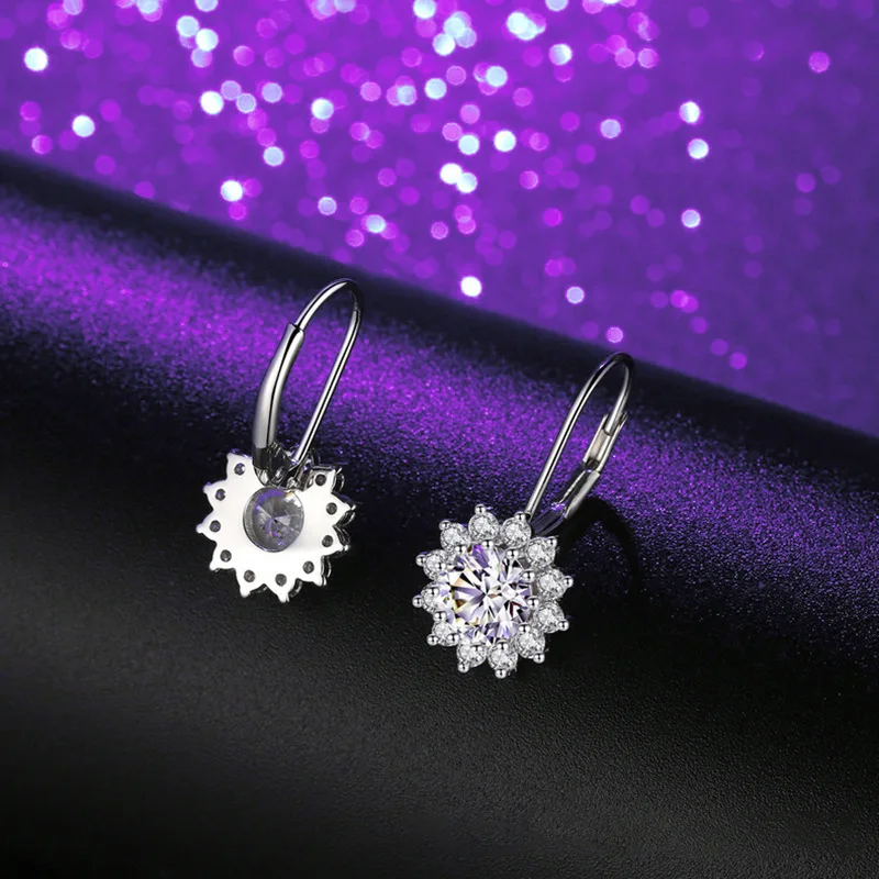 BagueRinge 925 Sterling Silver Women's Drop Earrings | 2 Carat Moissanite Earrings with GRA Certificate | Daily Wear
BagueRinge 925 Sterling Silver Women's Drop Earrings | 2 Carat Moissanite Earrings with GRA Certificate | Daily Wear