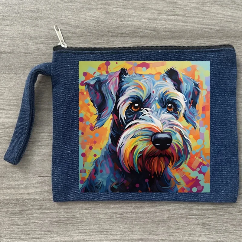 schnauzer Women Small Canvas Makeup Bag Travel Denim Cosmetic Pouch Toiletry Bag for Women
schnauzer Women Small Canvas Makeup Bag Travel Denim Cosmetic Pouch Toiletry Bag for Women