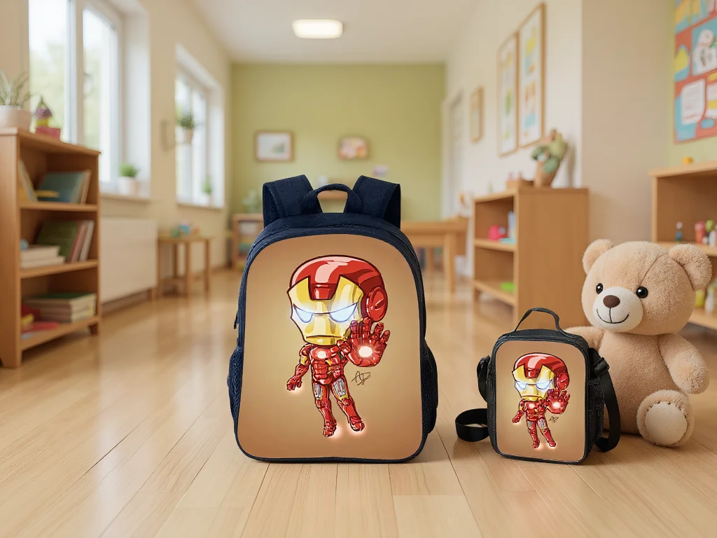 HOT Unisex Kid IronMan Multifunction Book Bag 2 in 1 Set-Lightweight Backpack and Trendy Lunch Tote for Student
HOT Unisex Kid IronMan Multifunction Book Bag 2 in 1 Set-Lightweight Backpack and Trendy Lunch Tote for Student