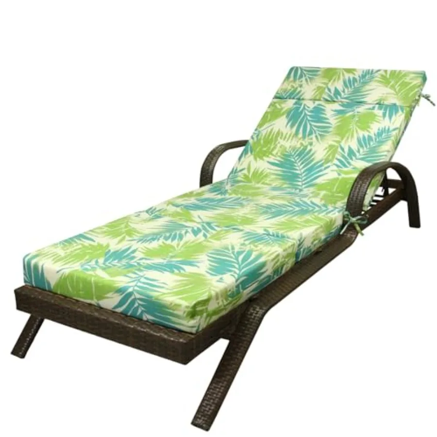 72" x 21" Outdoor Chaise Lounge Cushion 4-Section Patio Lounge Chair Cushion with Removable Cover Water-Resistant Fabric 6 Tie
72" x 21" Outdoor Chaise Lounge Cushion 4-Section Patio Lounge Chair Cushion with Removable Cover Water-Resistant Fabric 6 Tie