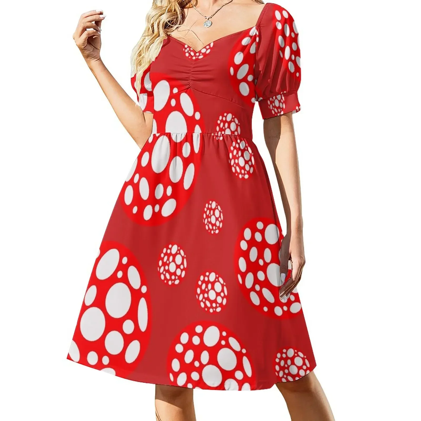 red and white polka dot infinity Short-Sleeved Dress Women dresses summer dresses summer woman 2025 Dress
red and white polka dot infinity Short-Sleeved Dress Women dresses summer dresses summer woman 2025 Dress