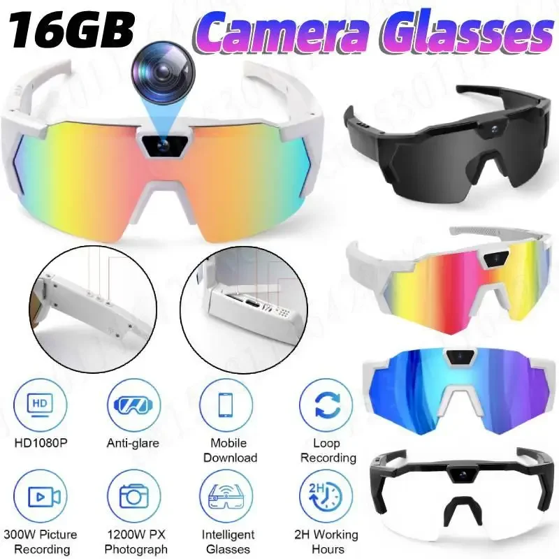 4K HD 1080P POV Sports Glasses with Camera 16GB Action Sunglasses Video Recording Glasses for Outdoor Activity Cycling Hiking
4K HD 1080P POV Sports Glasses with Camera 16GB Action Sunglasses Video Recording Glasses for Outdoor Activity Cycling Hiking