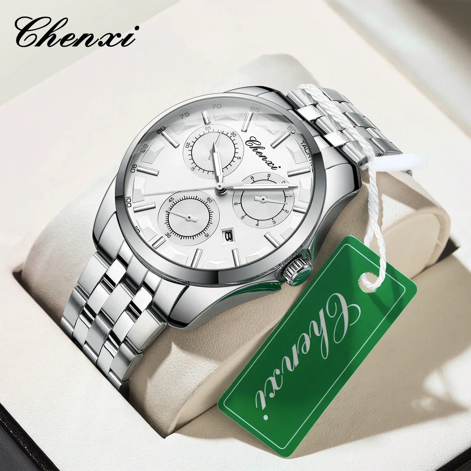Chenxi 024B модные мужские часы роскошные серебряные кварцевые наручные часы из нержавеющей стали для мужчин часы-календарь Reloj Hombre
Chenxi 024B модные мужские часы роскошные серебряные кварцевые наручные часы из нержавеющей стали для мужчин часы-календарь Reloj Hombre