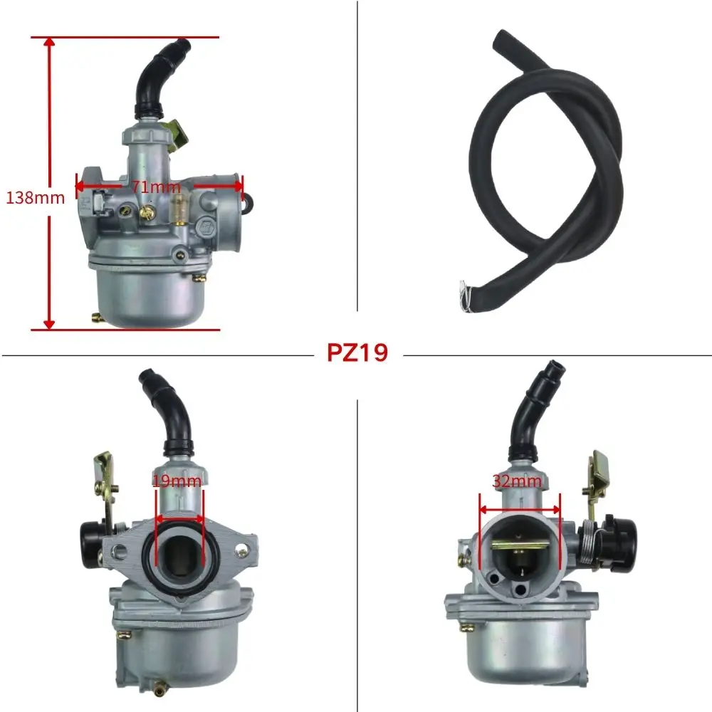 PZ19 Cable Pull Carburetor For 100cc 110cc Scooter Motorcycle Replacement Parts
PZ19 Cable Pull Carburetor For 100cc 110cc Scooter Motorcycle Replacement Parts