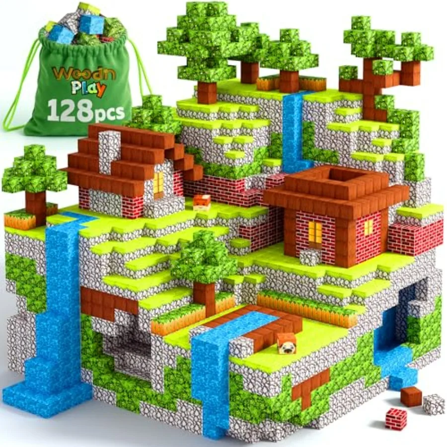 Magnetic Blocks Cubes 128PCS - STEM Cube Building Blocks and Magnet Tiles, Fidget, Montessori for Ages 3-5 and 5-7 and 8-12, Ma
Magnetic Blocks Cubes 128PCS - STEM Cube Building Blocks and Magnet Tiles, Fidget, Montessori for Ages 3-5 and 5-7 and 8-12, Ma