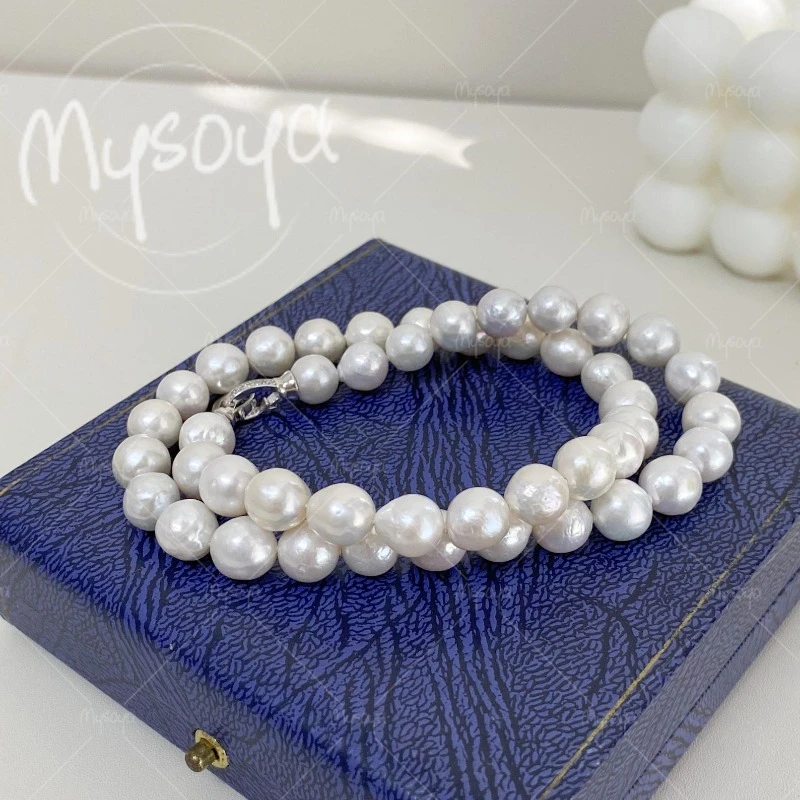Ожерелье MYSOYA из крупного барочного жемчуга 10-11 мм для жены/мамы, подходит для свадьбы/на каждый день/к Дню матери/к Дню отца, подарок A0491
Ожерелье MYSOYA из крупного барочного жемчуга 10-11 мм для жены/мамы, подходит для свадьбы/на каждый день/к Дню матери/к Дню отца, подарок A0491