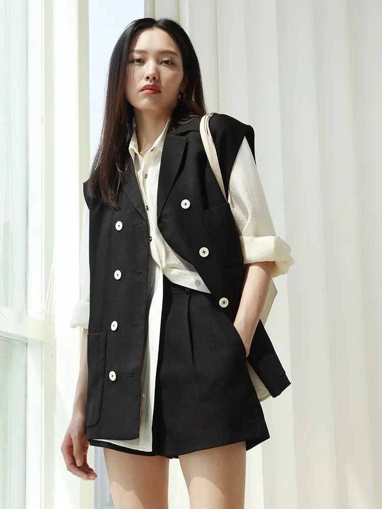 Faionable Acetate oulder Широкий повседневный костюм Жилет Свободный комплект Lemon Chen Sle Летняя коллекция Смесь полиэстера
Faionable Acetate oulder Широкий повседневный костюм Жилет Свободный комплект Lemon Chen Sle Летняя коллекция Смесь полиэстера