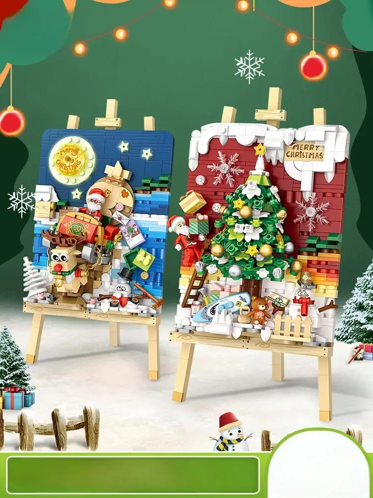 DIY Christmas sleigh car Christmas tree three-dimensional painting for girlfriend Christmas gift box assembly building block
DIY Christmas sleigh car Christmas tree three-dimensional painting for girlfriend Christmas gift box assembly building block