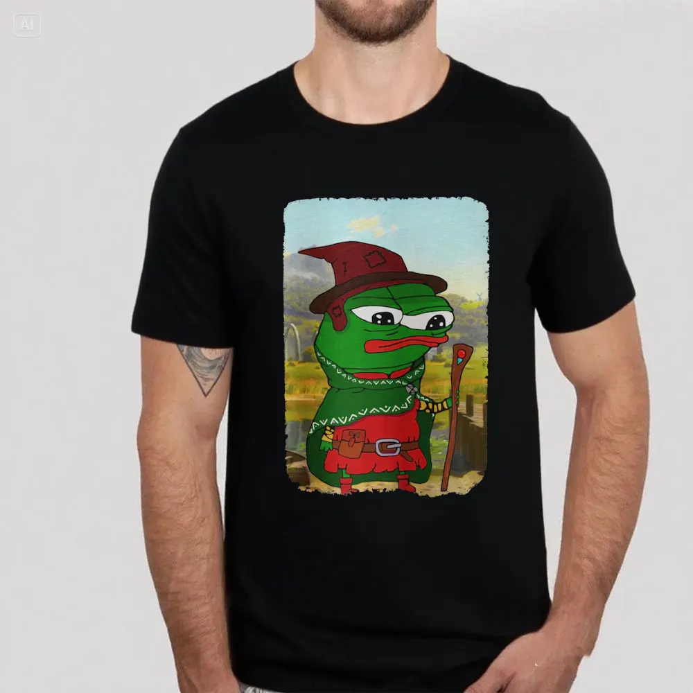 Wizard Pepe The Frog Fren Magic Meme Funny Gaming Culture RPG Gamer Humor Graphic Role Playing Tees Unisex Summer Cotton T-shirt
Wizard Pepe The Frog Fren Magic Meme Funny Gaming Culture RPG Gamer Humor Graphic Role Playing Tees Unisex Summer Cotton T-shirt