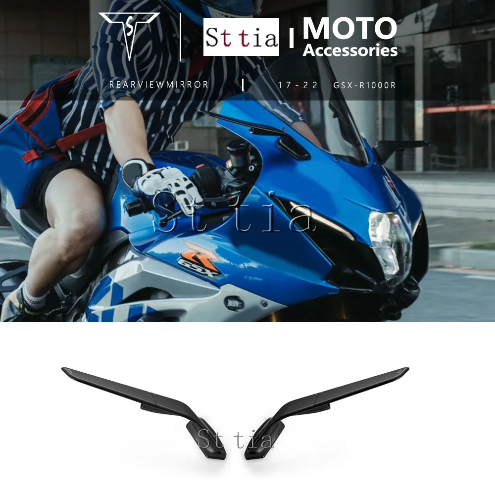 For Suzuki GSX-R1000 GSX-R1000R 2017-2022 Mirrors Stealth Mirrors Sports Winglets Mirror Kits Adjustable Mirrors Motorcycle Wing
For Suzuki GSX-R1000 GSX-R1000R 2017-2022 Mirrors Stealth Mirrors Sports Winglets Mirror Kits Adjustable Mirrors Motorcycle Wing