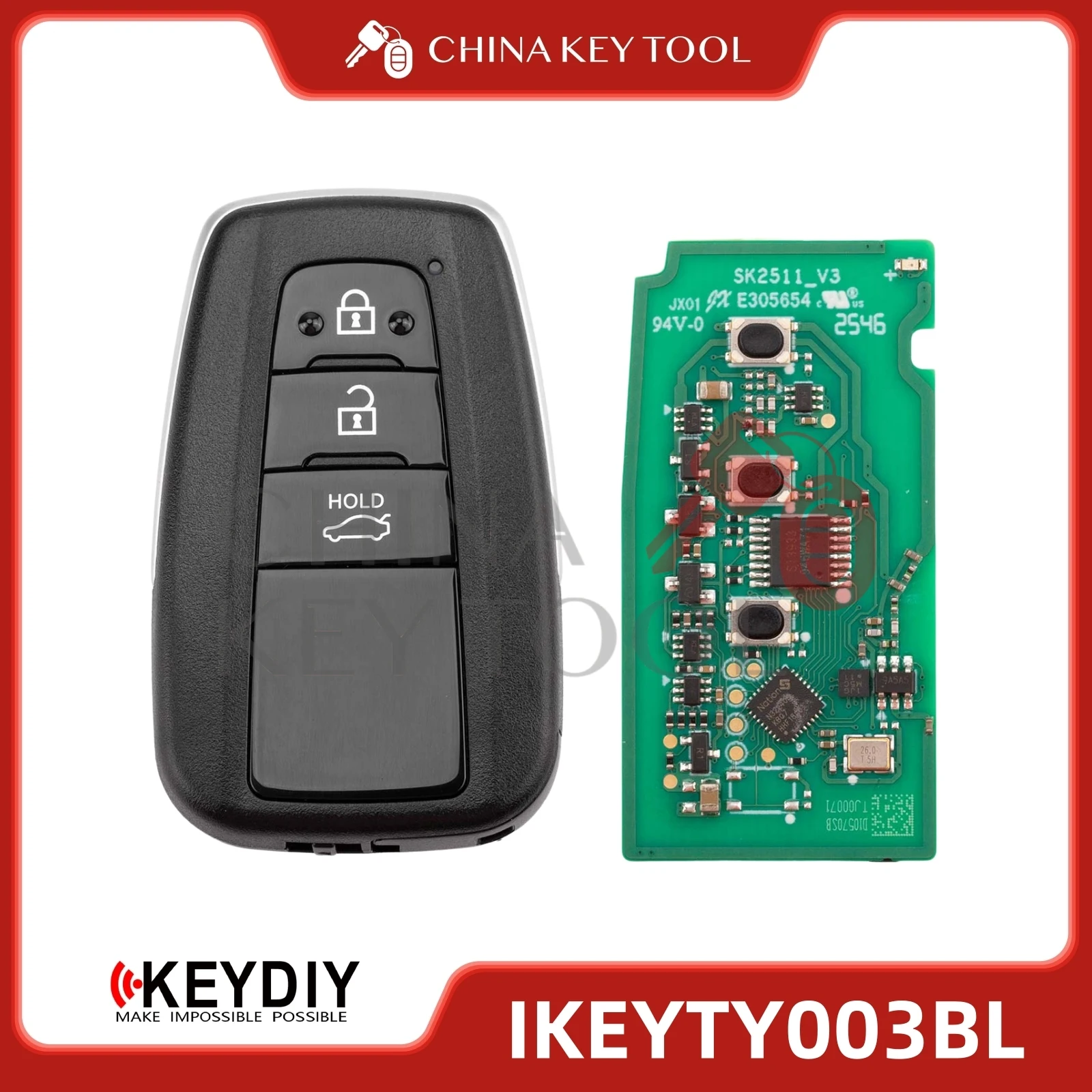 2026 Newest Autel IKEYTY003BL Universal Smart Remote Key For Toyota 8A 4D Type For KM100 IM508 IM608
2026 Newest Autel IKEYTY003BL Universal Smart Remote Key For Toyota 8A 4D Type For KM100 IM508 IM608