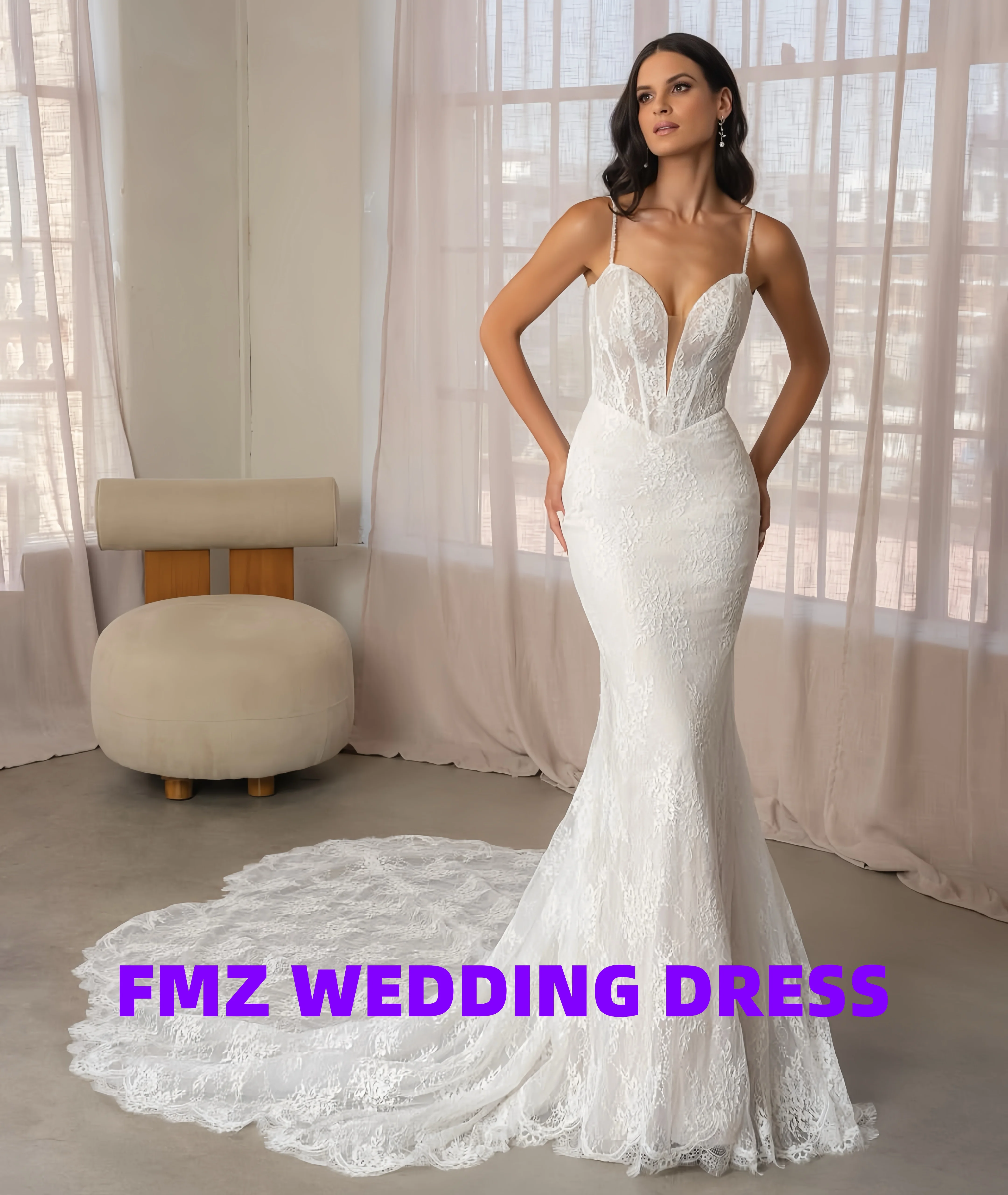 Элегантные тюлевые женские свадебные платья по индивидуальному заказу, сексуальные свадебные платья русалки с глубоким V-образным вырезом и открытой спиной, длина для мытья полов, Vestido De Novia
Элегантные тюлевые женские свадебные платья по индивидуальному заказу, сексуальные свадебные платья русалки с глубоким V-образным вырезом и открытой спиной, длина для мытья полов, Vestido De Novia