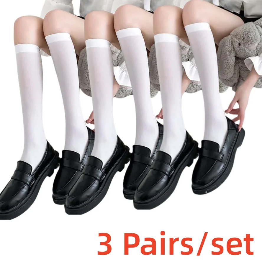 3 Pairs/set Women's Sexy Sheer Glass silk Socks 2026 Summer Thin Transparent Knee High Stockings Breathable Anti-Slip Lady Sock
3 Pairs/set Women's Sexy Sheer Glass silk Socks 2026 Summer Thin Transparent Knee High Stockings Breathable Anti-Slip Lady Sock